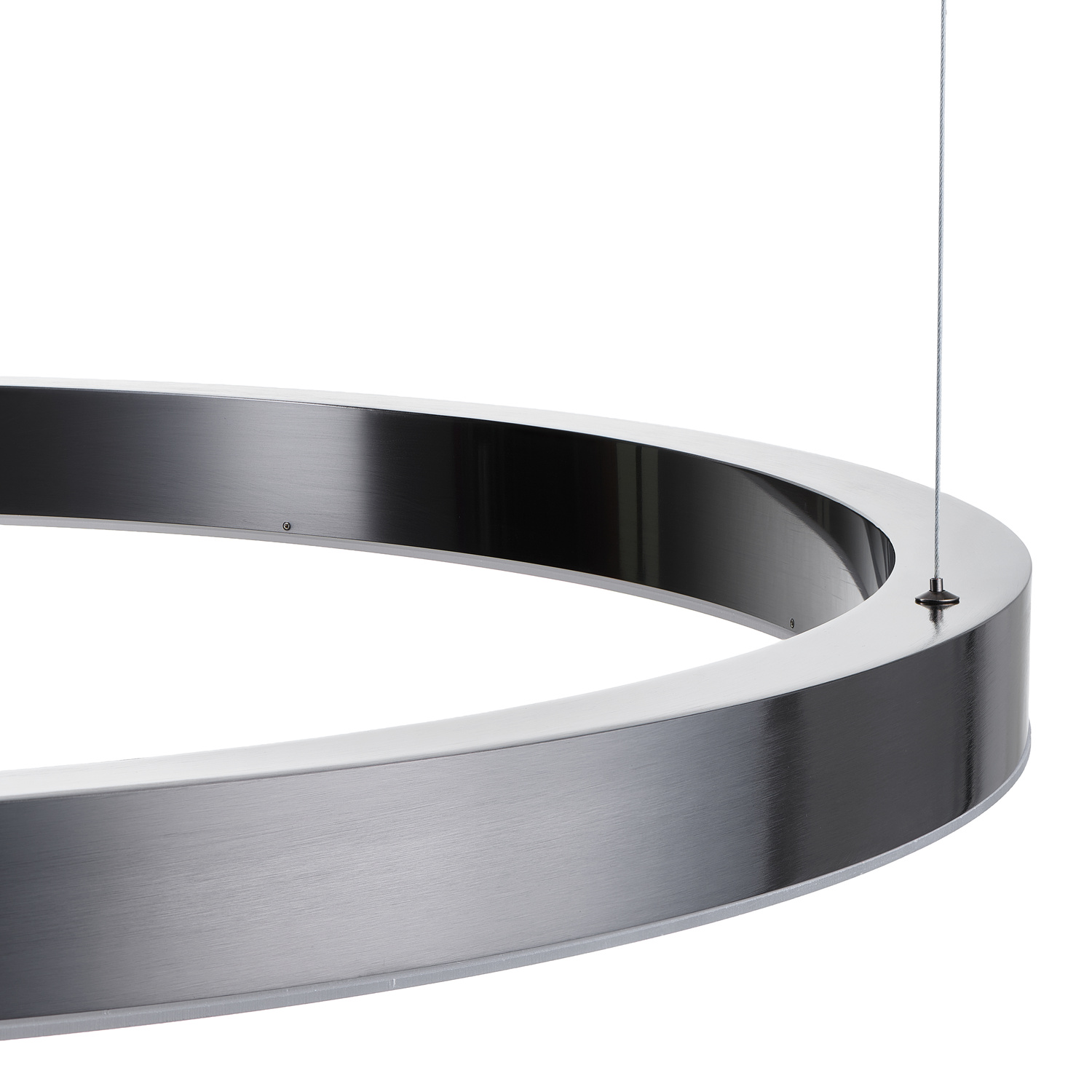 Lampa wisząca CIRCLE LED 100 cm – designerski tytanowy ring, wisząca lampa do salonu i loftu - obrazek 11