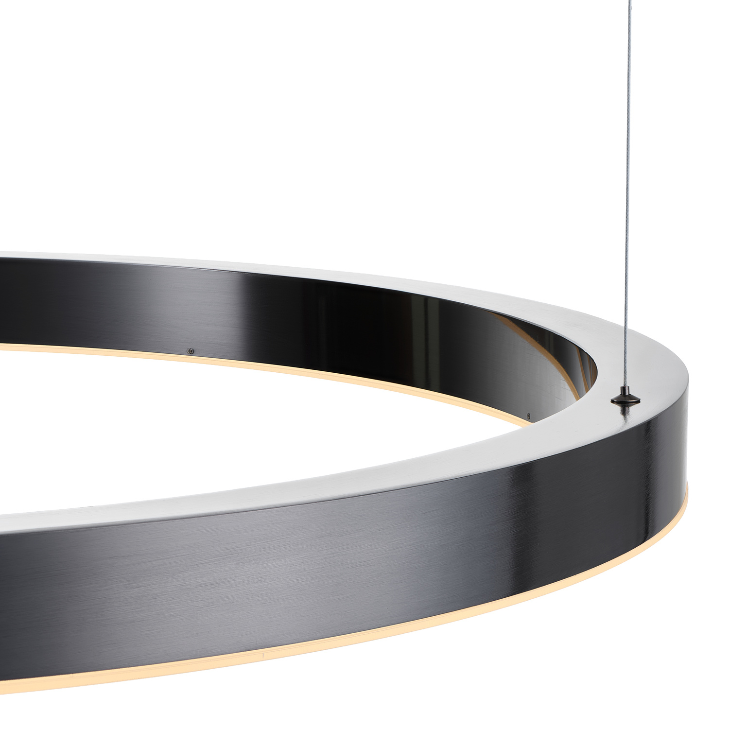 Lampa wisząca CIRCLE LED 100 cm – designerski tytanowy ring, wisząca lampa do salonu i loftu - obrazek 13