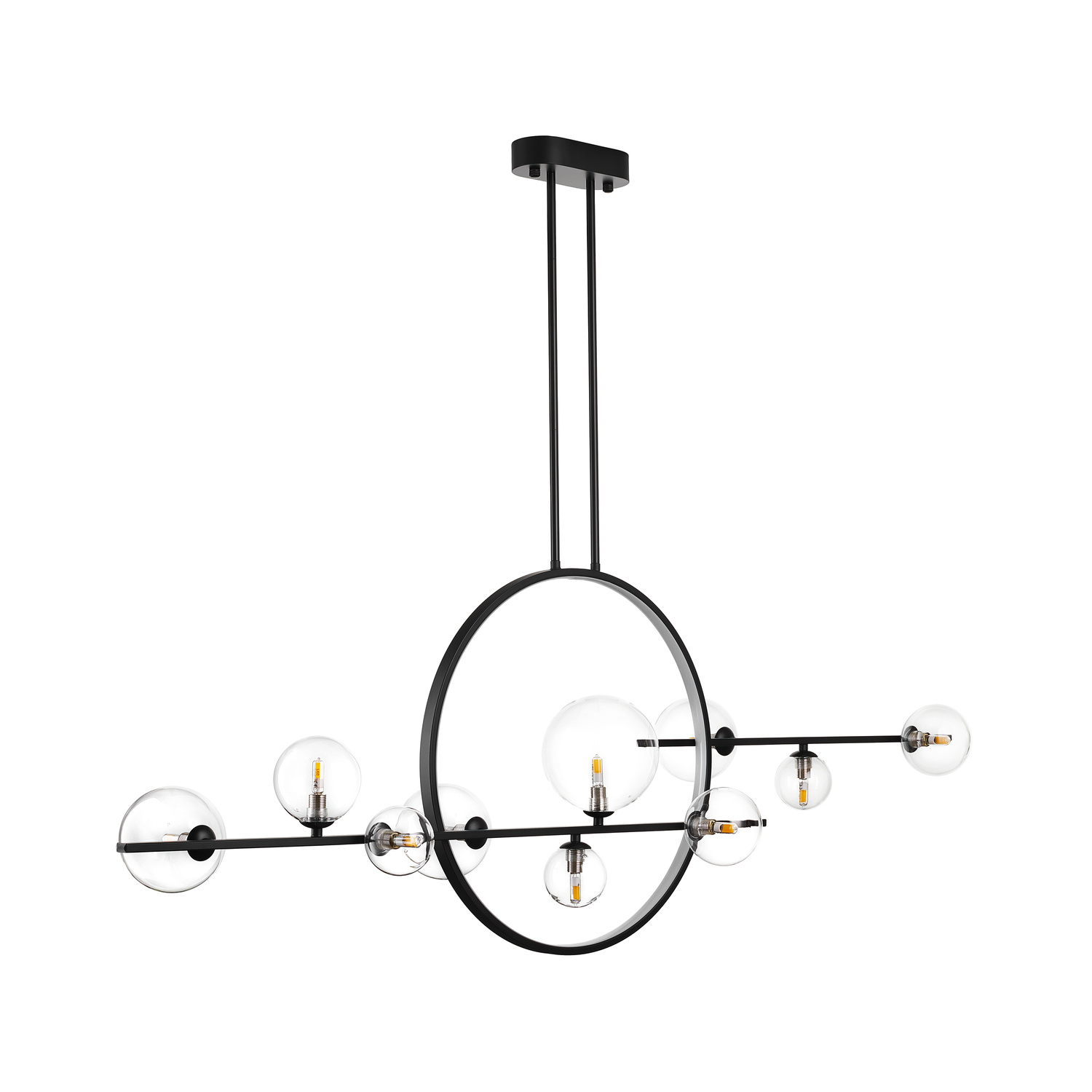 Lampa wisząca ORION DOUBLE czarna 145 cm - obrazek 5