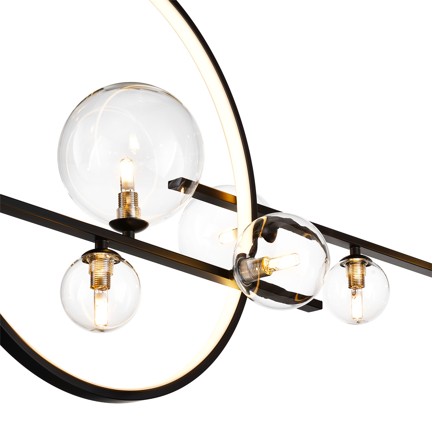 Lampa wisząca ORION DOUBLE czarna 145 cm - obrazek 8