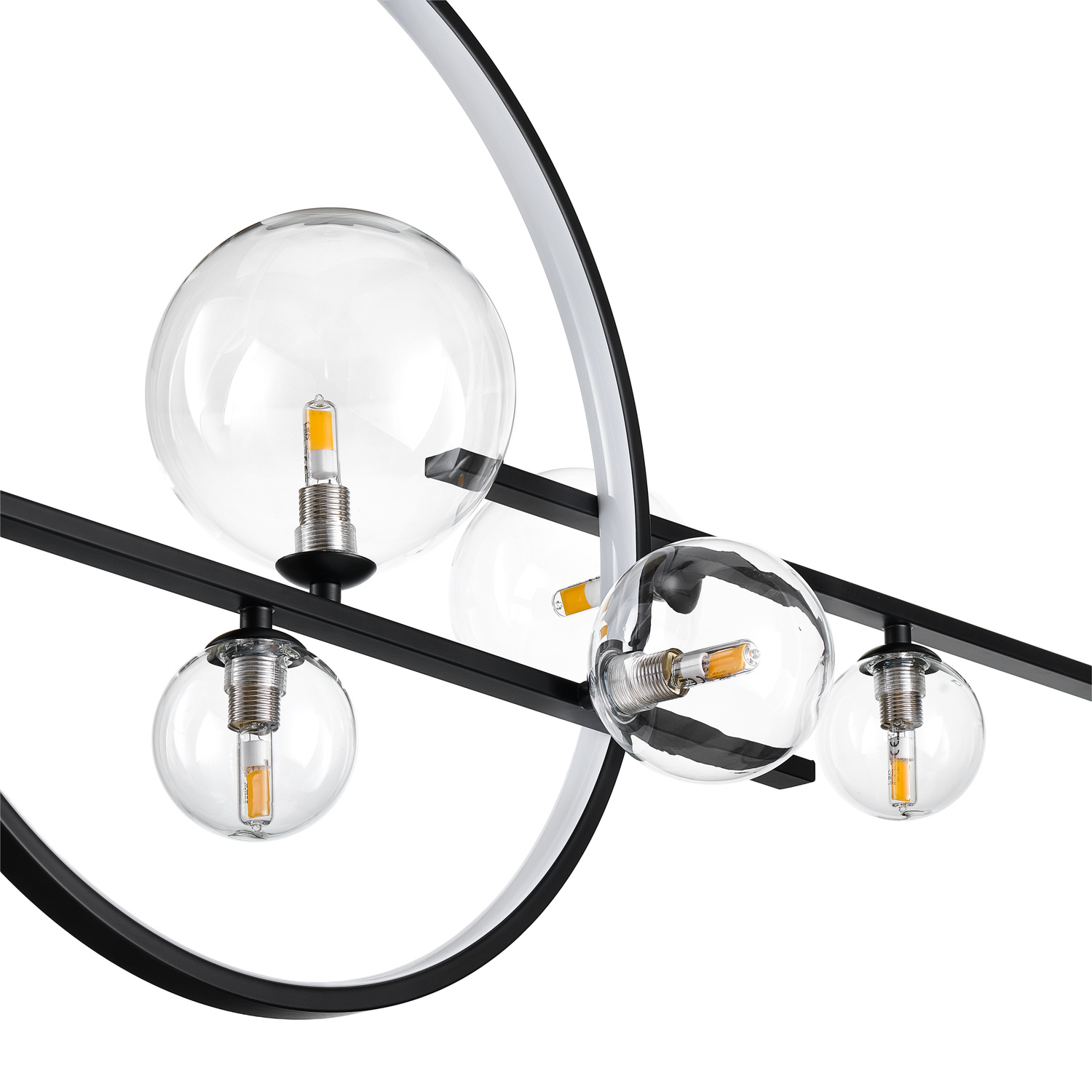 Lampa wisząca ORION DOUBLE czarna 145 cm - obrazek 9