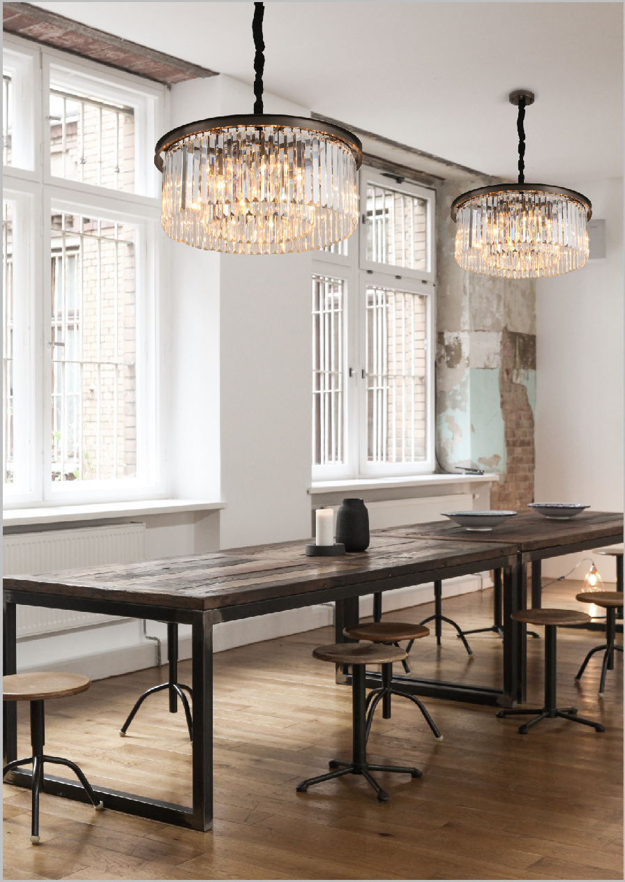 Lampa wisząca SPARKLE ROUND antracyt 60 cm - obrazek 5