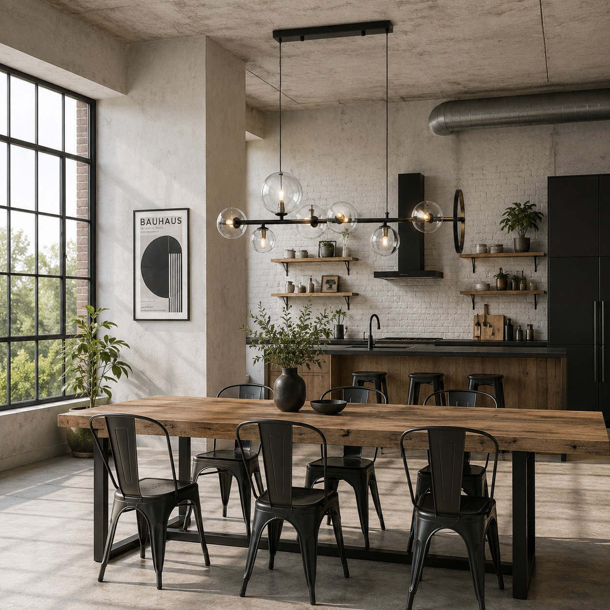 Lampa wisząca ORION LONG-90 czarna 90 cm - obrazek 3