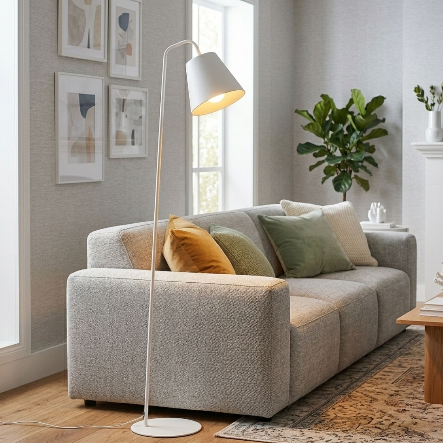 Lampa podłogowa ZEN F biała - obrazek 3