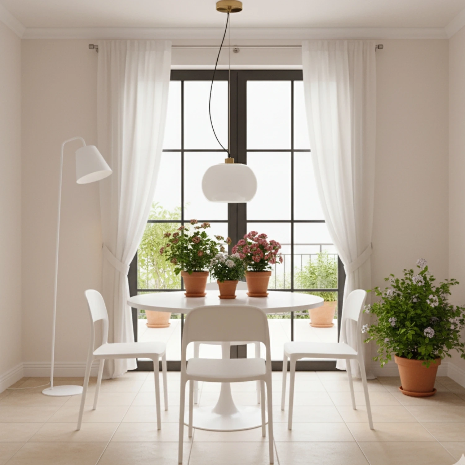 Lampa podłogowa ZEN F biała - obrazek 4