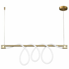 Lampa wisząca FANTASIA LONG LED złota 120 cm