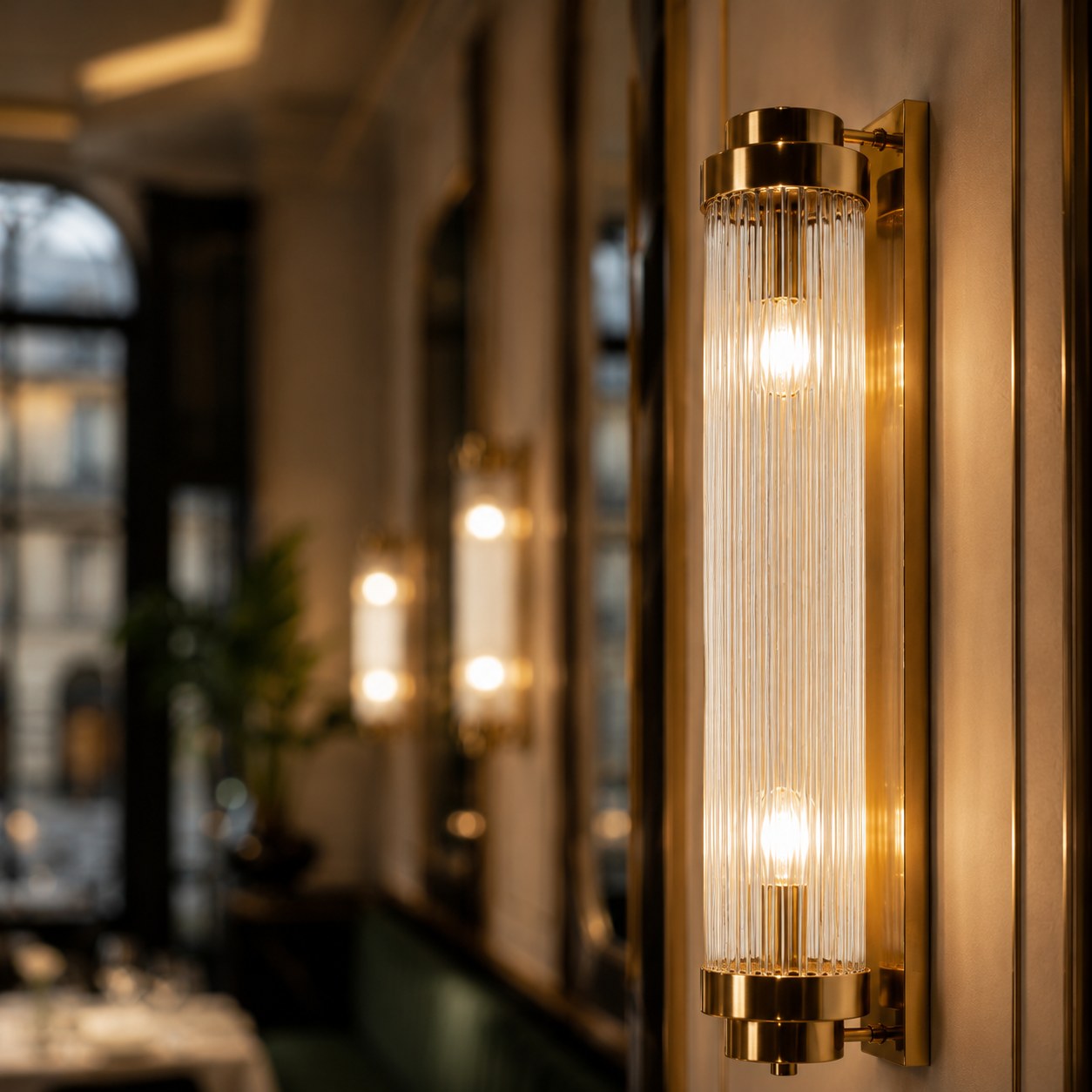 Lampa ścienna STELO złota 60 cm - obrazek 5