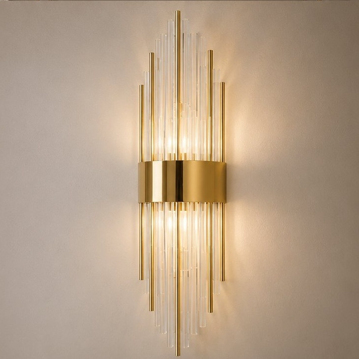 Lampa ścienna DRACO złota 60 cm - obrazek 5