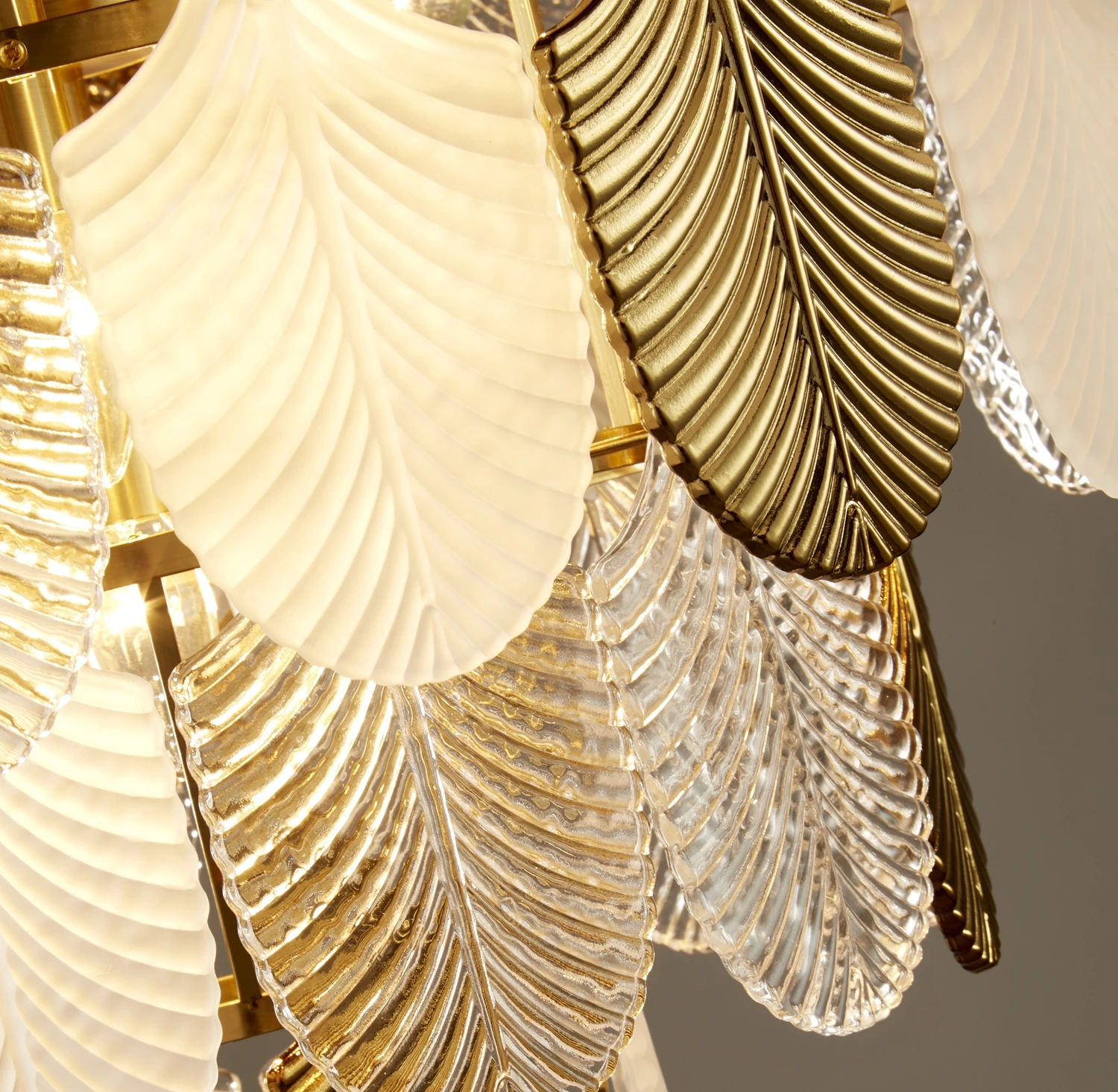 Lampa wisząca SECRET biało złota 80 cm - obrazek 10