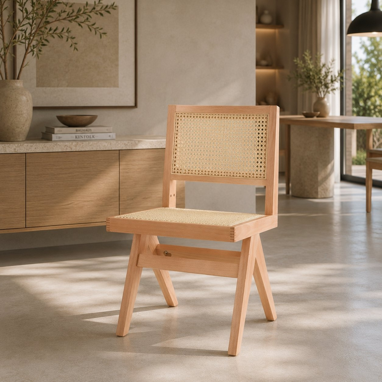 Krzesło BOHO bukowe w kolorze naturalnym - obrazek 3