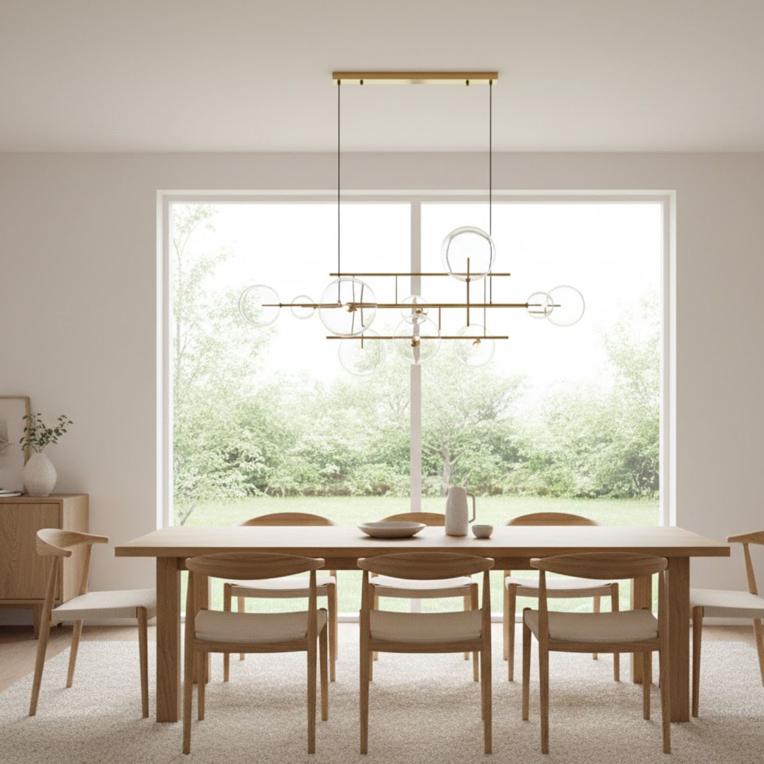 Lampa wisząca CHARM mosiądz 200 cm - obrazek 3