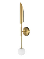 Lampa ścienna MIKA-1 biało złota 70 cm
