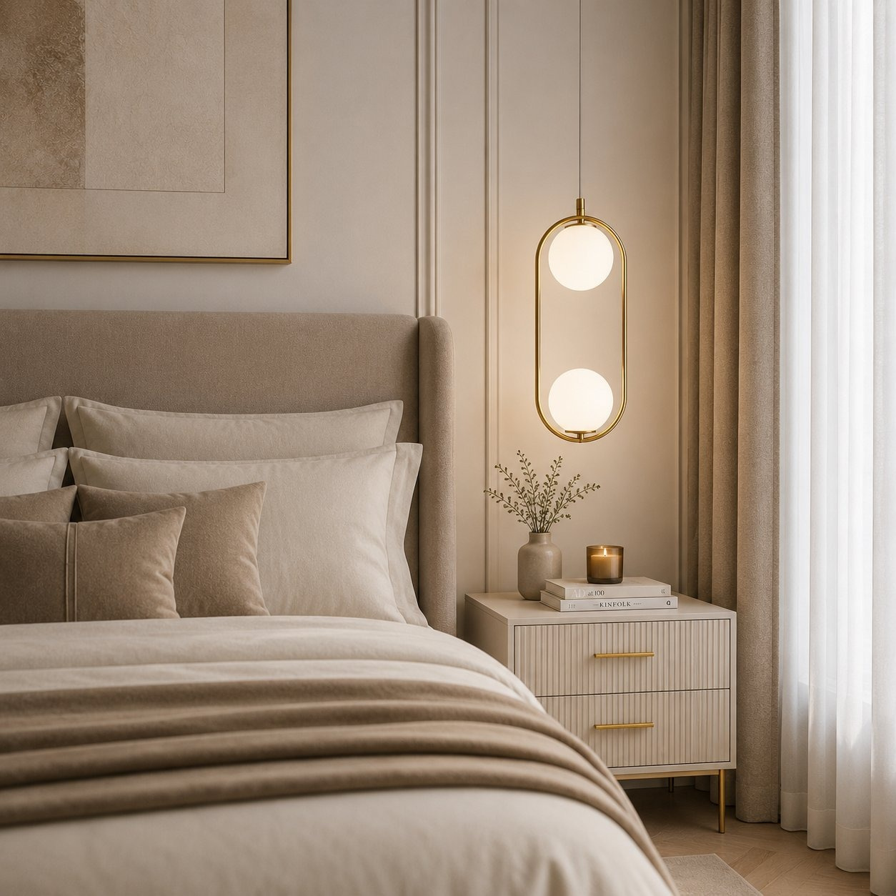 Lampa wisząca COSTA DUO złota 50 cm - obrazek 3