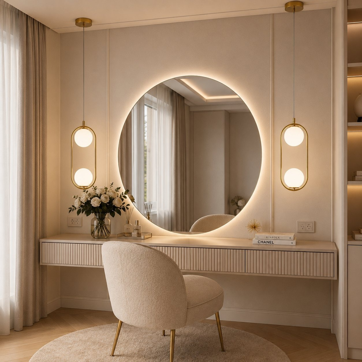 Lampa wisząca COSTA DUO złota 50 cm - obrazek 4