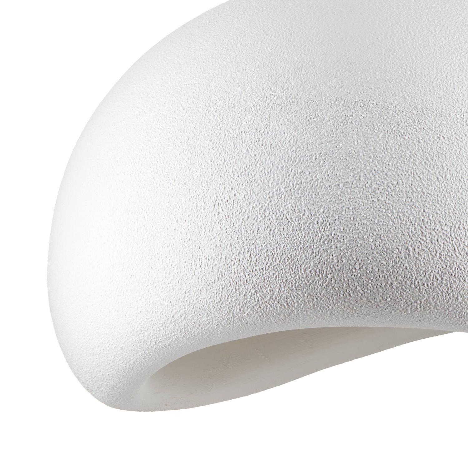 Nowoczesna lampa wisząca STONE biała 40 cm inspirowana naturą - obrazek 5