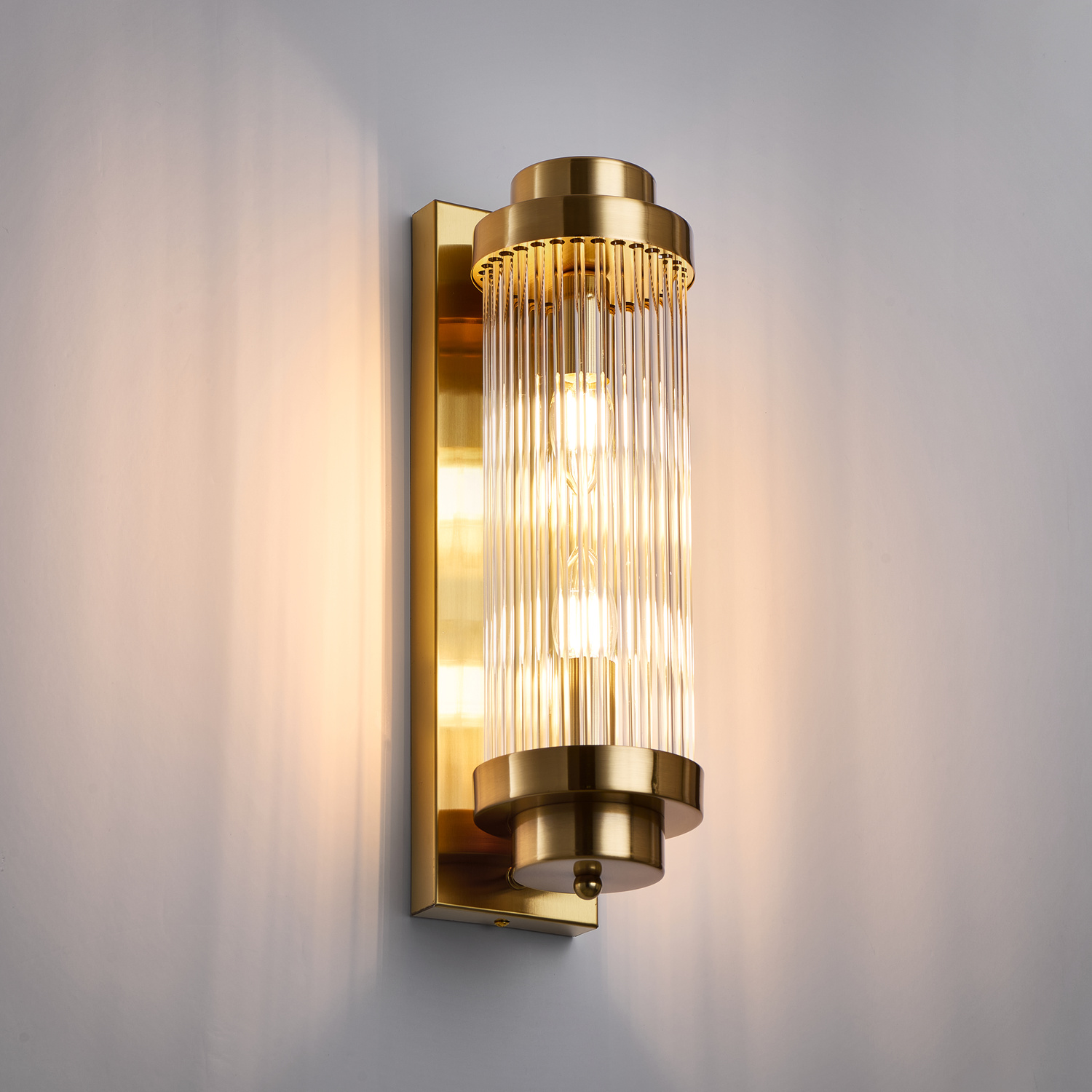Lampa ścienna STELO M złota 40 cm - obrazek 7
