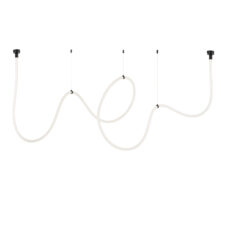 Lampa wisząca SNAKE LED wąż ledowy czarna 500 cm
