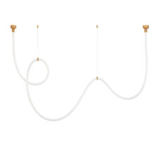 Lampa wisząca SNAKE LED wąż ledowy złota 400 cm