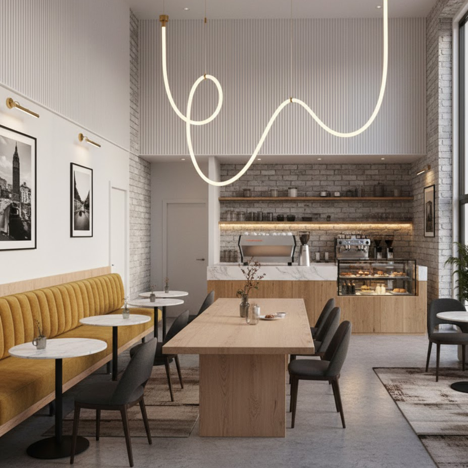 Lampa wisząca SNAKE LED wąż ledowy złota 400 cm - obrazek 4