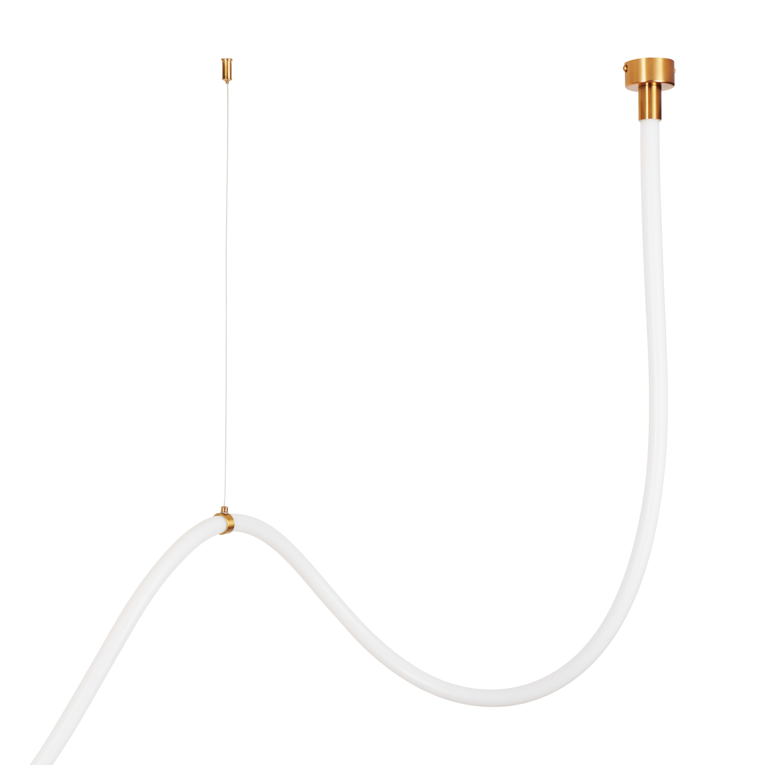 Lampa wisząca SNAKE LED wąż ledowy złota 400 cm - obrazek 11