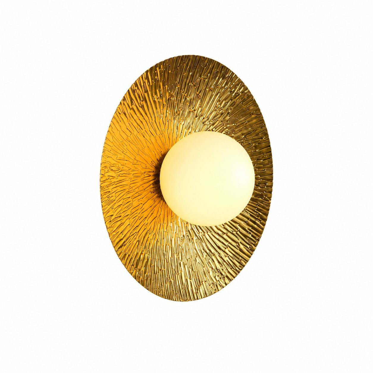 Lampa ścienna SUN M złota 35 cm - obrazek 4