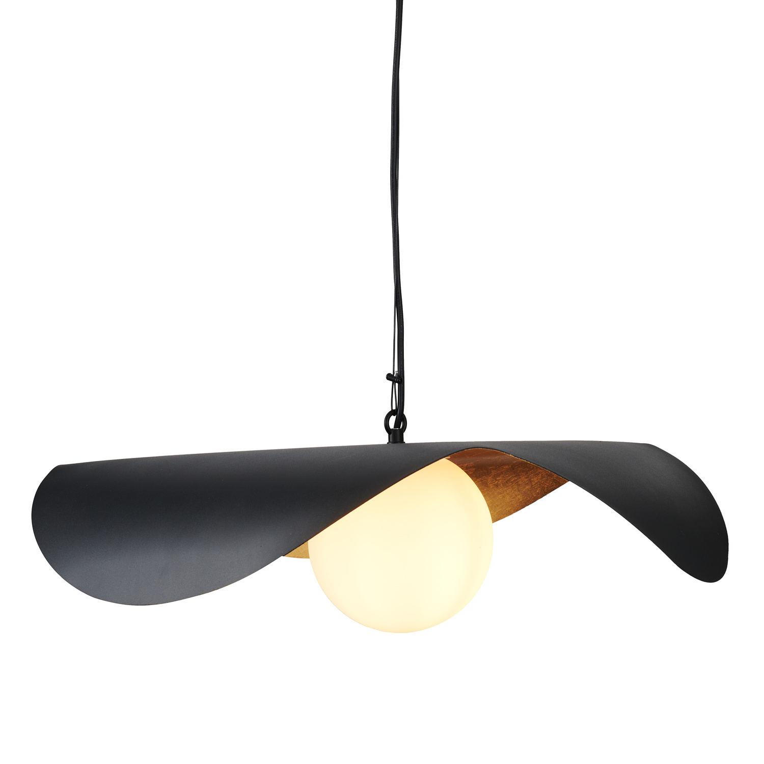 Lampa wisząca ENZO czarno złota 60 cm - obrazek 20