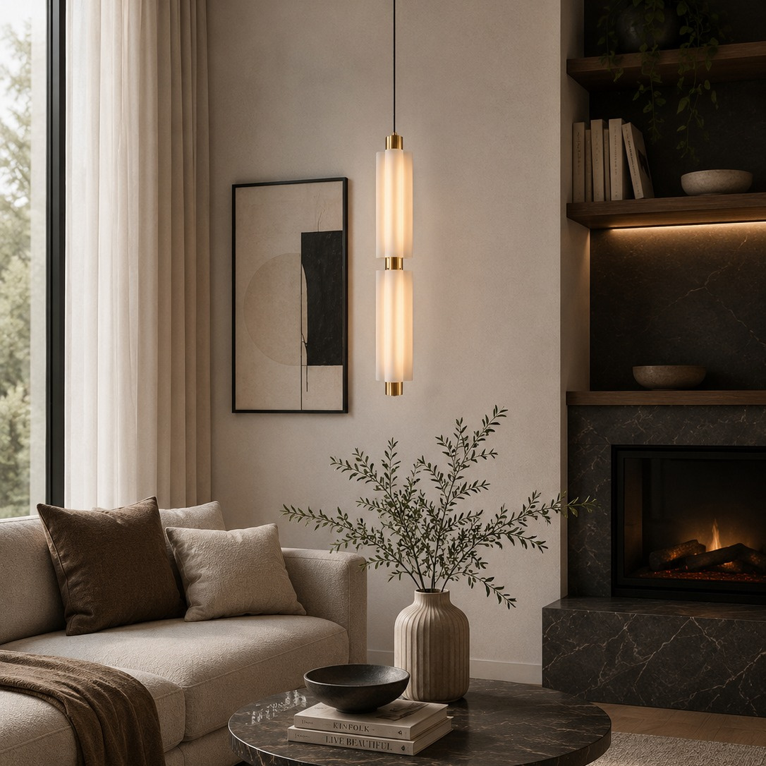 Lampa wisząca OSMO-2 LED złota 73 cm - obrazek 3