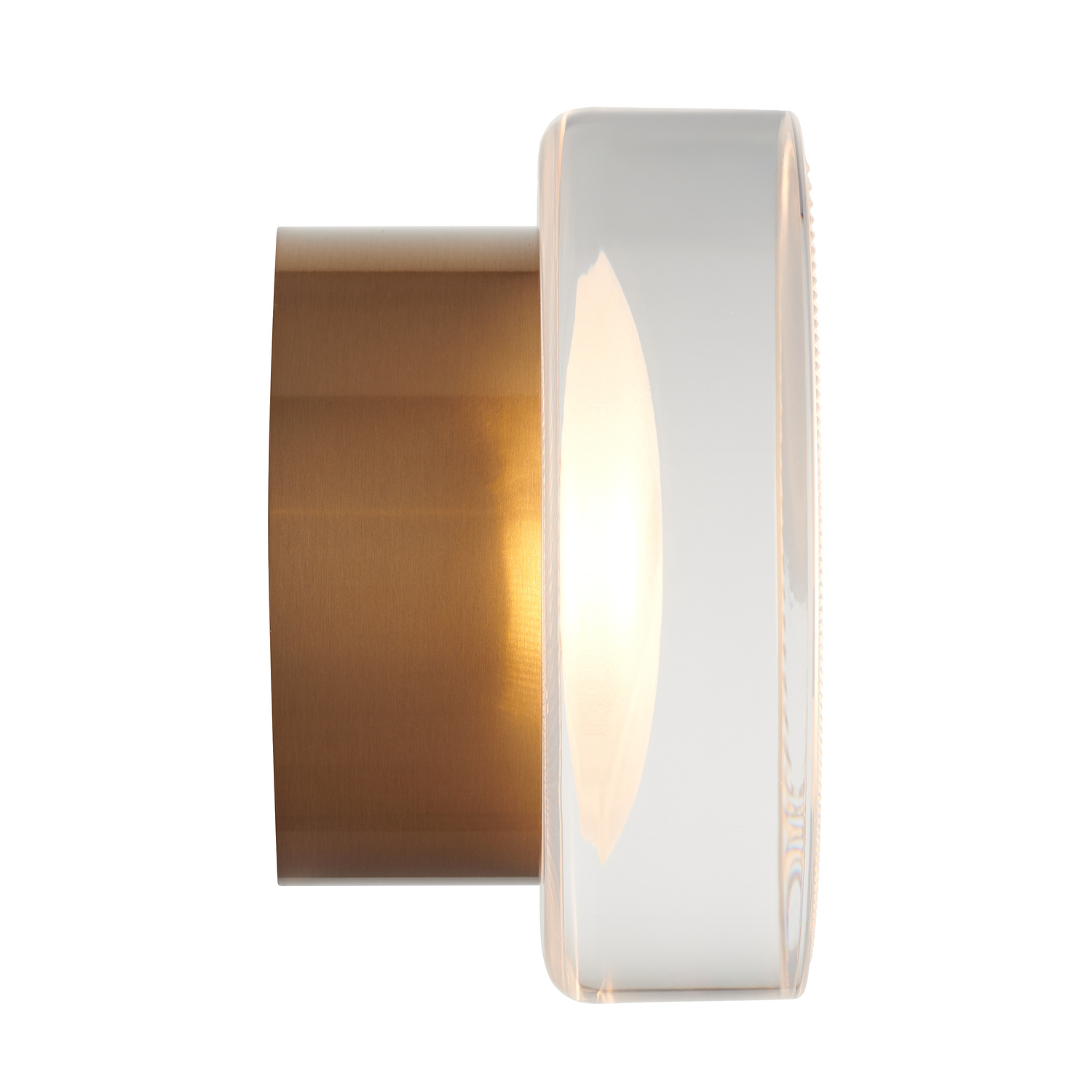 Lampa ścienna CARMELLO LED transparentna złota 13,5 cm - obrazek 3