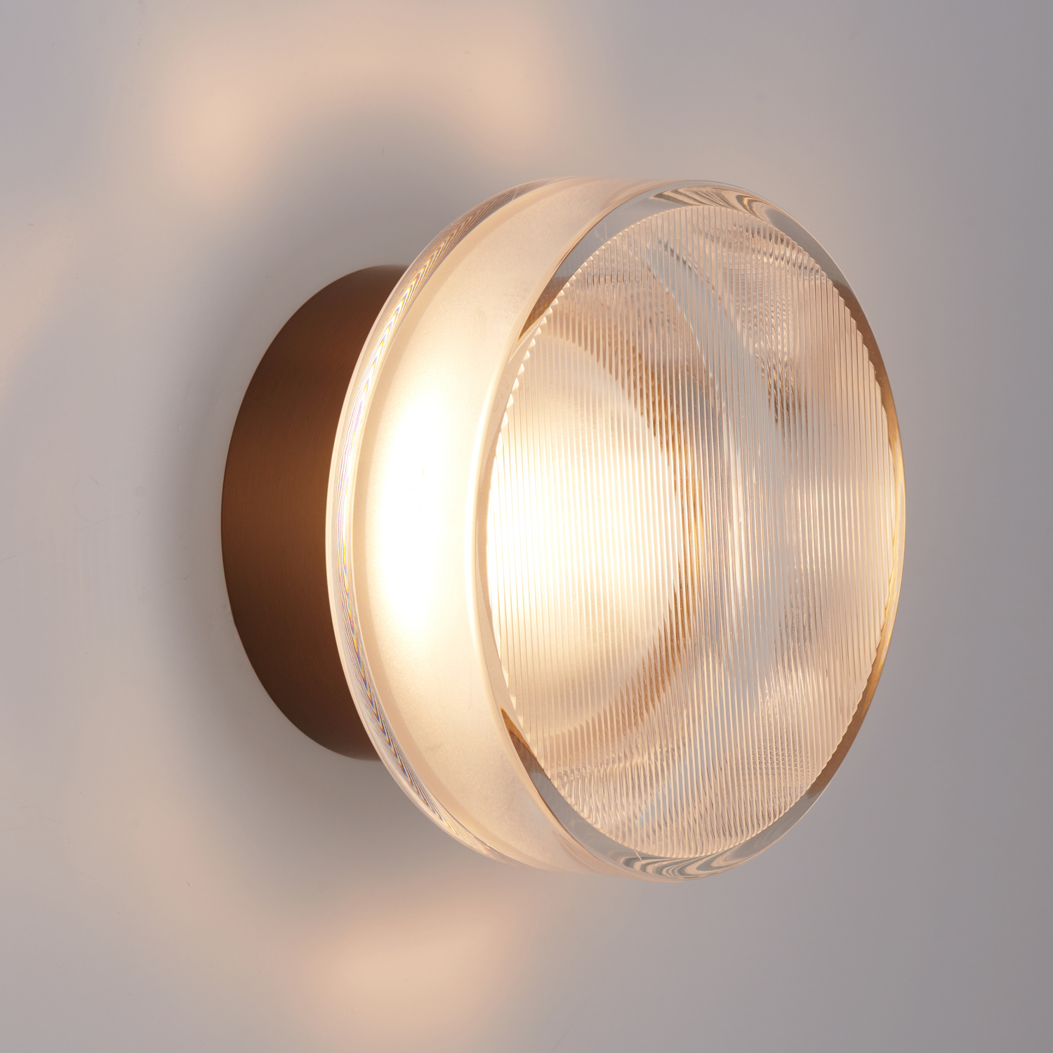 Lampa ścienna CARMELLO LED transparentna złota 13,5 cm - obrazek 4