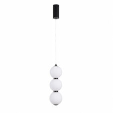 Lampa wisząca PERLA LED czarna 12 cm