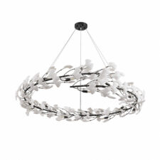 Lampa wisząca BOTANIKA 150 cm - czarna, G9, regulowana, designerska
