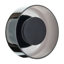 Lampa ścienna DONUT LED 18 cm szaro-czarna dekoracyjna do nowoczesnych wnętrz