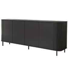 Komoda 4D 200 ZENO czarny / czarny