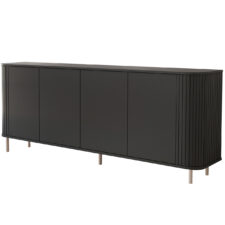 Komoda 4D 200 ZENO czarny / kaszmir