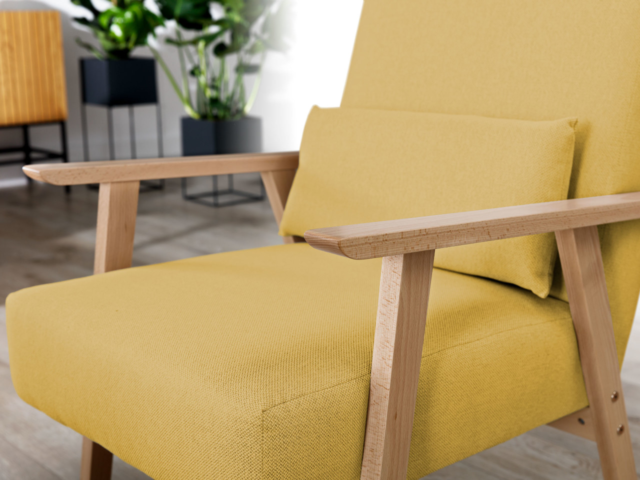 Fotel KENITRA heritage yellow - obrazek 5