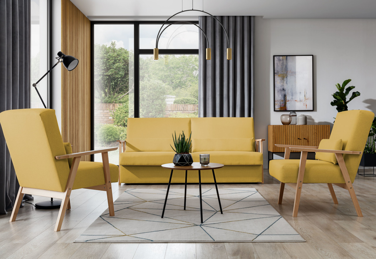 Fotel KENITRA heritage yellow - obrazek 6