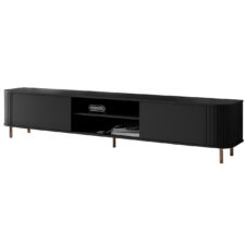 Komoda RTV 220 2K ZENO czarny / złoty