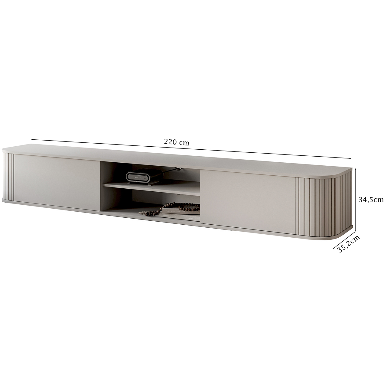 Komoda RTV 220 2K ZENO kaszmir - obrazek 3