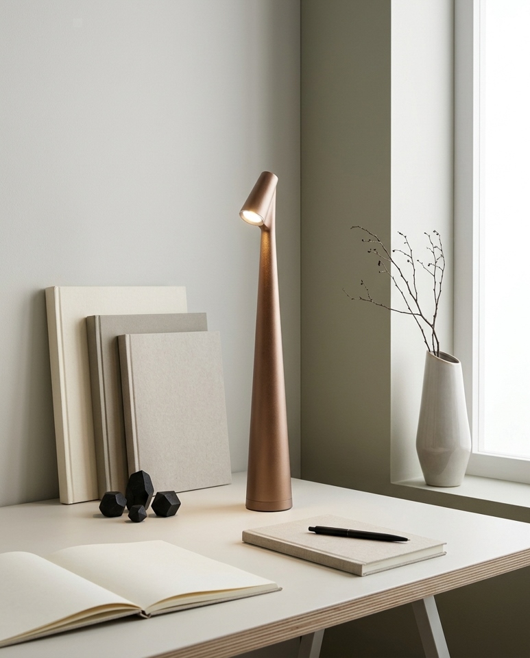 Lampka biurkowa / ogrodowa SHP SLIM brązowa - obrazek 6