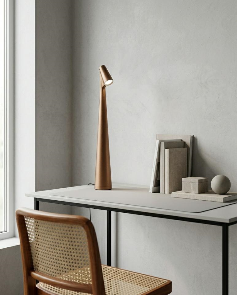 Lampka biurkowa / ogrodowa SHP SLIM brązowa - obrazek 8