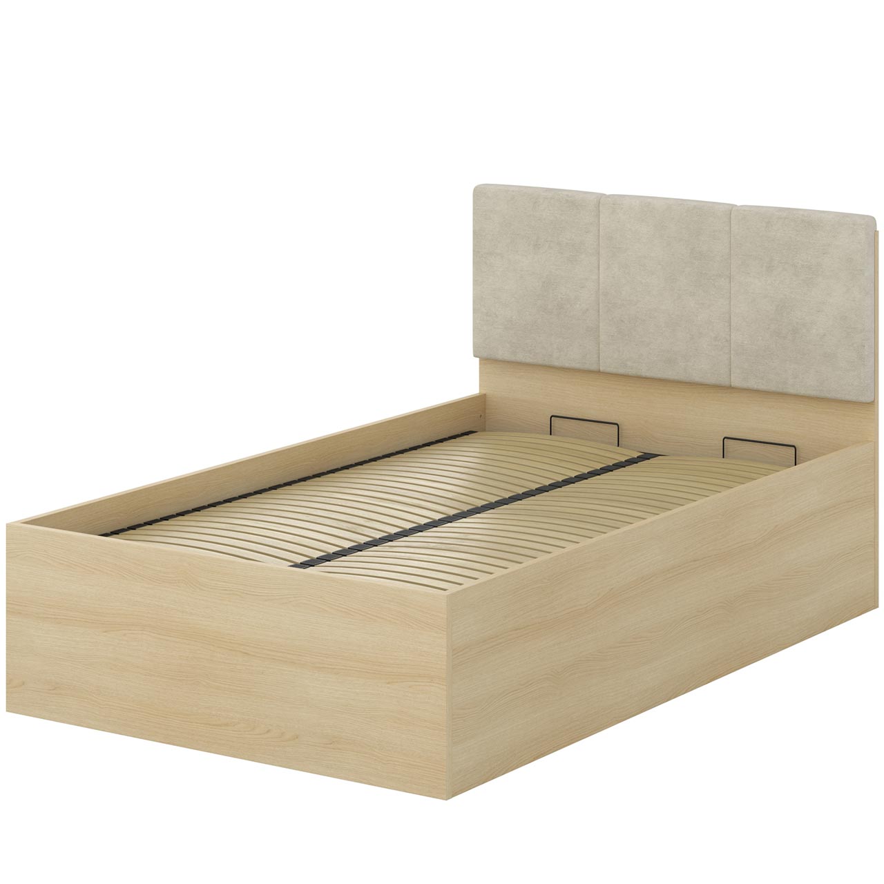 Łóżko z pojemnikiem 120x200 LERRA 55 dąb lindberg