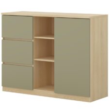 Komoda LERRA 27 dąb lindberg / eukaliptus