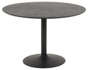 Stół okrągły Ibiza Actona MDF metal czarny 110 cm nierozkładany