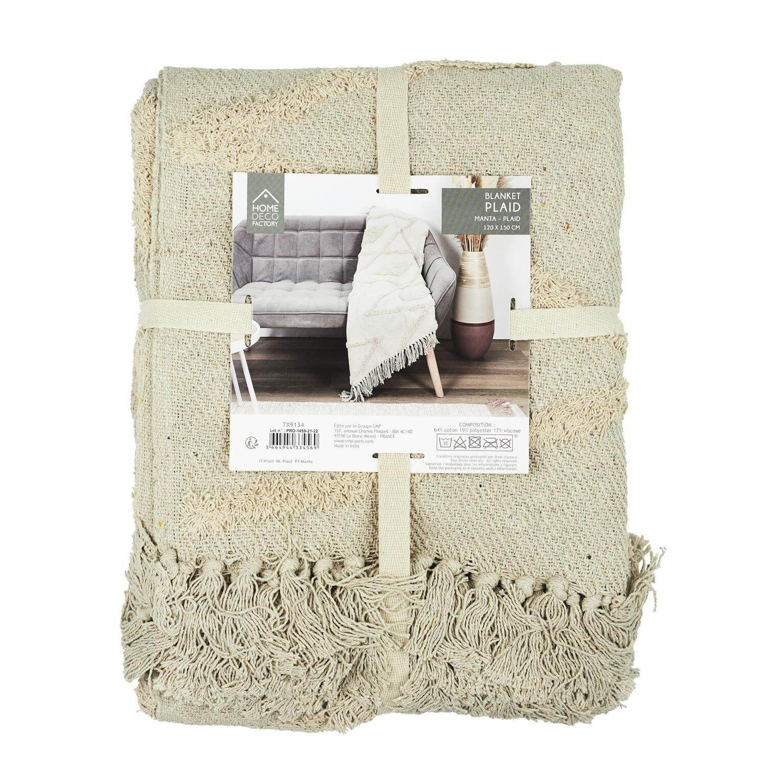 Koc Boho Bali bawełniany 120x150 - obrazek 6