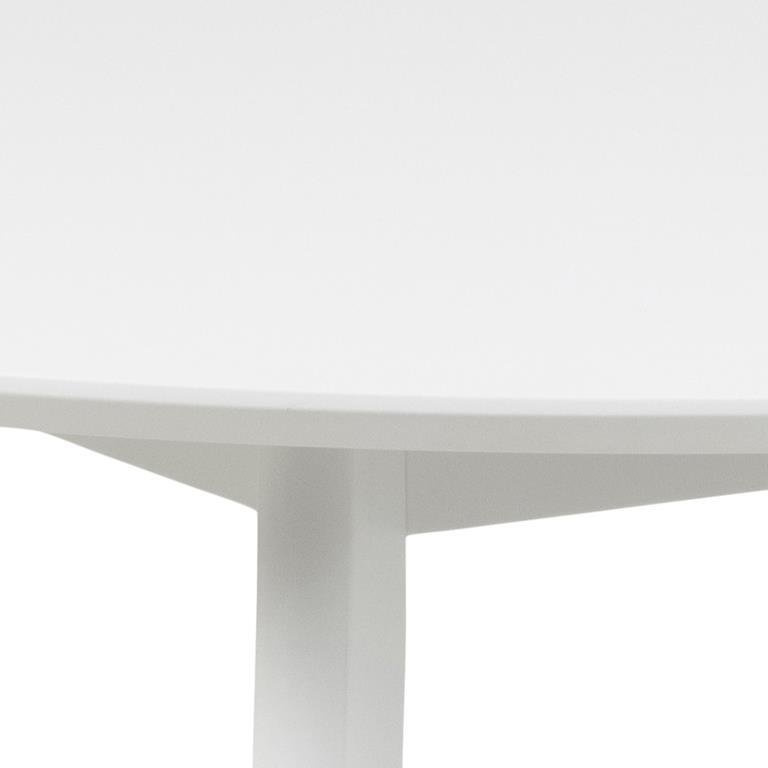 Stół okrągły Actona Roxby biały 105 cm nierozkładany - obrazek 6