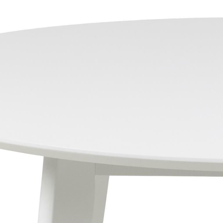 Stół okrągły Actona Roxby biały 105 cm nierozkładany - obrazek 9