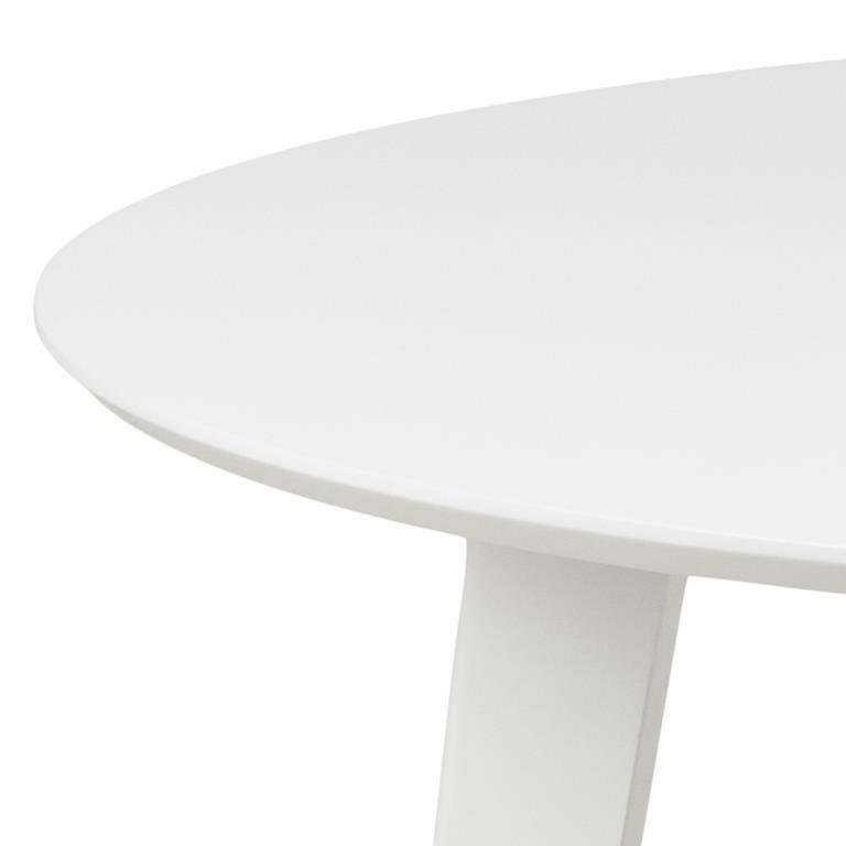 Stół okrągły Actona Roxby biały 105 cm nierozkładany - obrazek 10
