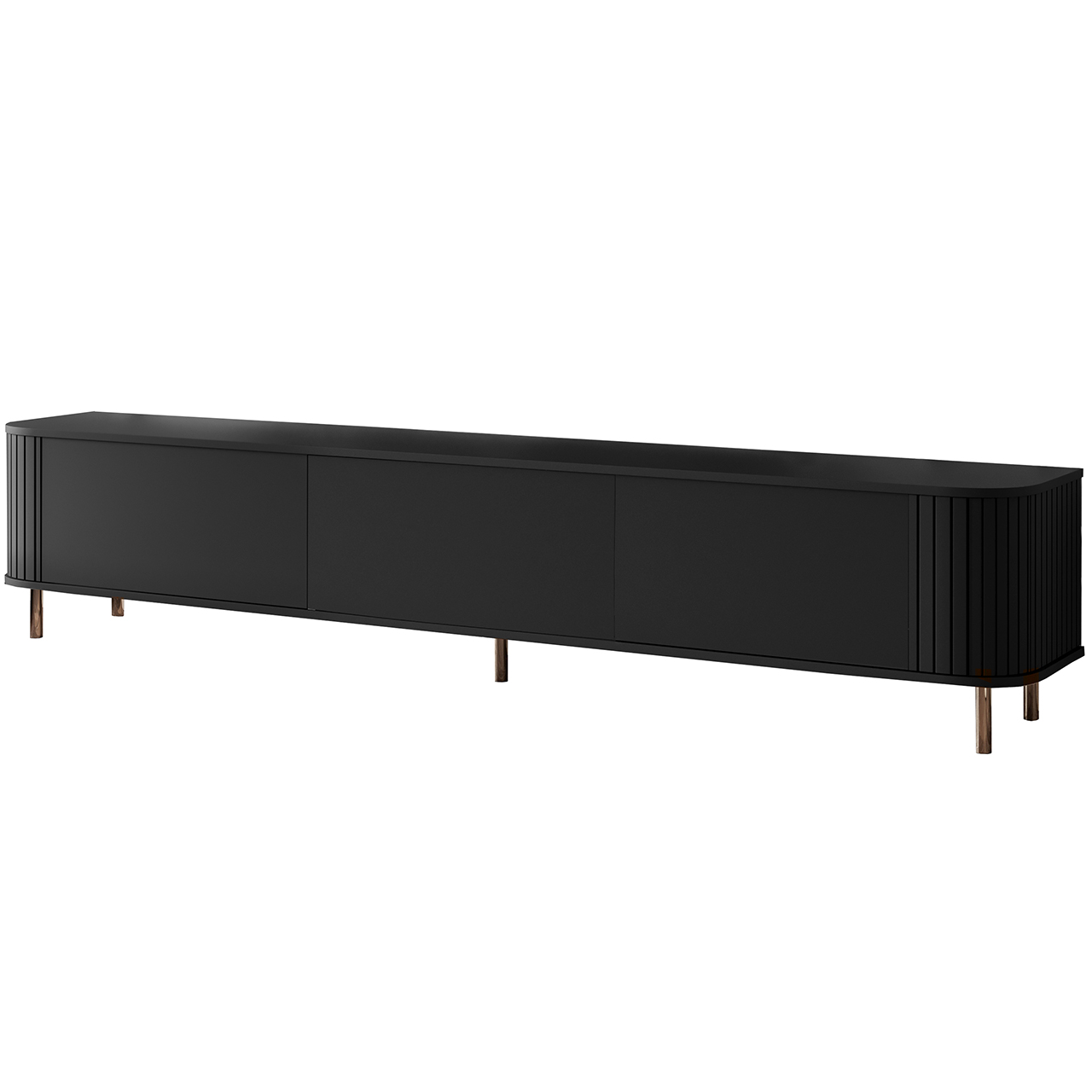 Komoda RTV 220 3K ZENO czarny / złoty