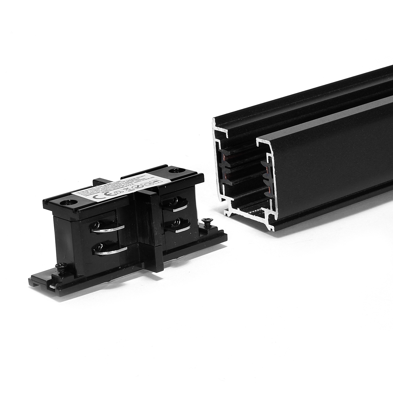 Łacznik prosty Track System LL-DX1 czarny - obrazek 3