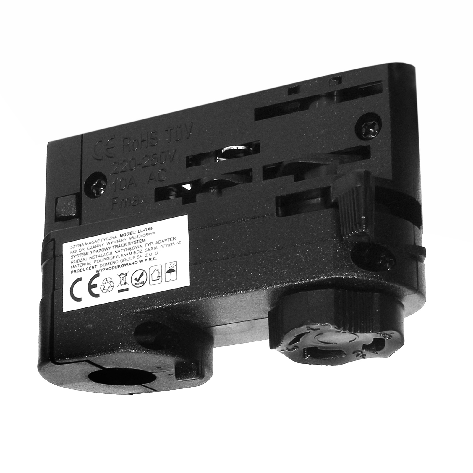 Adapter Track System LL-DX5 czarny 3-Fazowy - obrazek 3